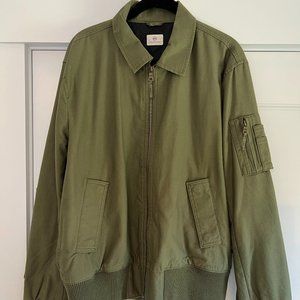 Mens' AG Bomber Jacket, Olive (Size M) - LIKE NEW